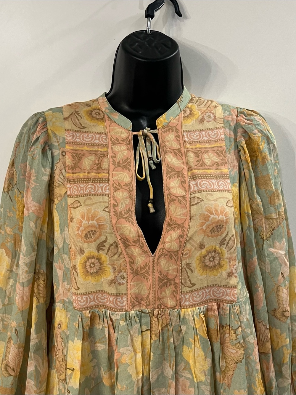 Spell Butterfly Boho Tunic Dress Botanical Mini Dress Size XS - Picture 6 of 11
